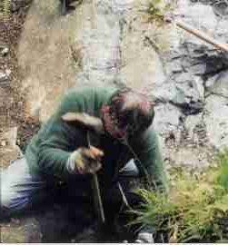 Bild p&aring; arbete vid  Jinshajiangith&auml;llen